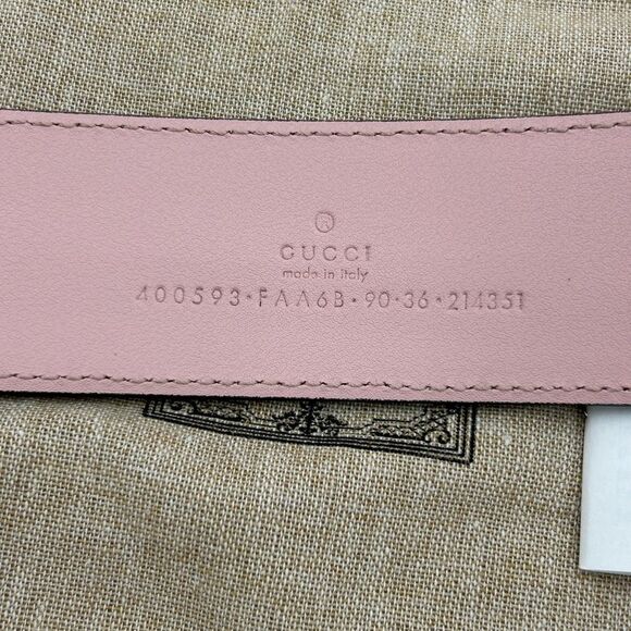 Women's Gucci GG Supreme, Marmont  belt size 90 centimeters/36 inches made Italy - Picture 5 of 8